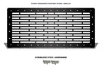 Jeep Wrangler Grille ('07-'16) Black Steel BRICK Pattern - RacerX Customs | Truck Graphics, Grilles and Accessories