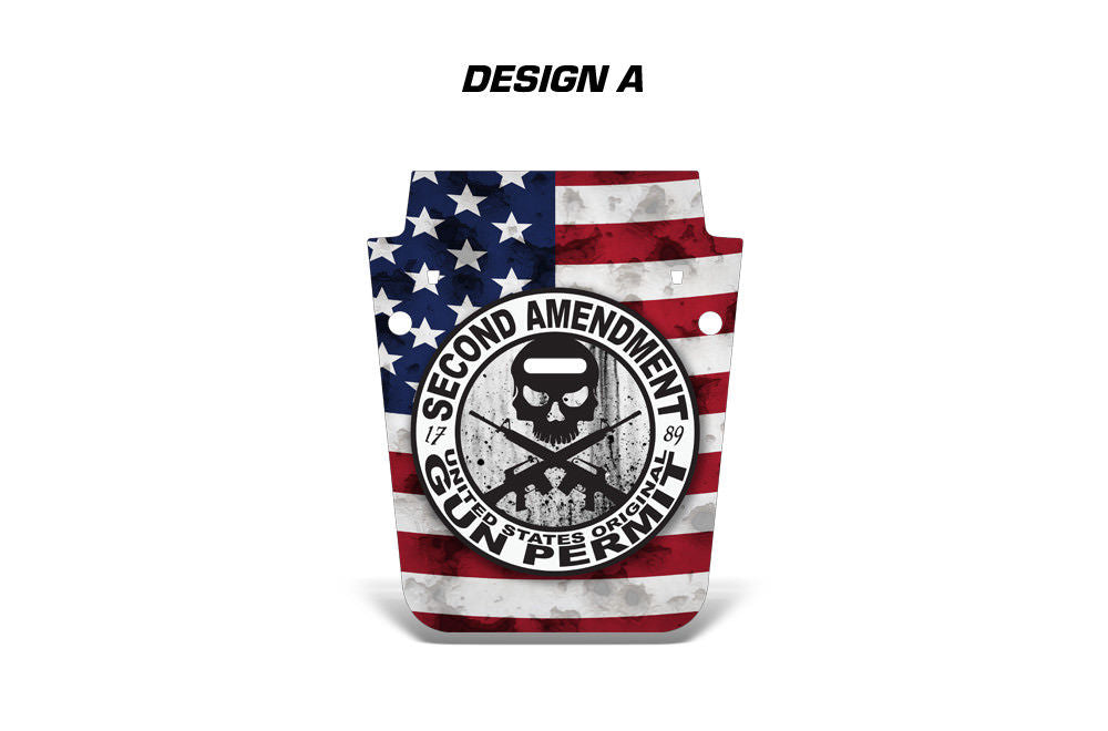 Jeep Wrangler Hood Graphics (2007-2018) 2ND AMENDMENT - RacerX Customs