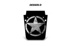Jeep Wrangler Hood Graphics (2007-2018) GREY STAR - RacerX Customs