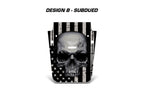 Jeep Wrangler Hood Graphics (2007-2018) SUBDUED SKULL - RacerX Customs