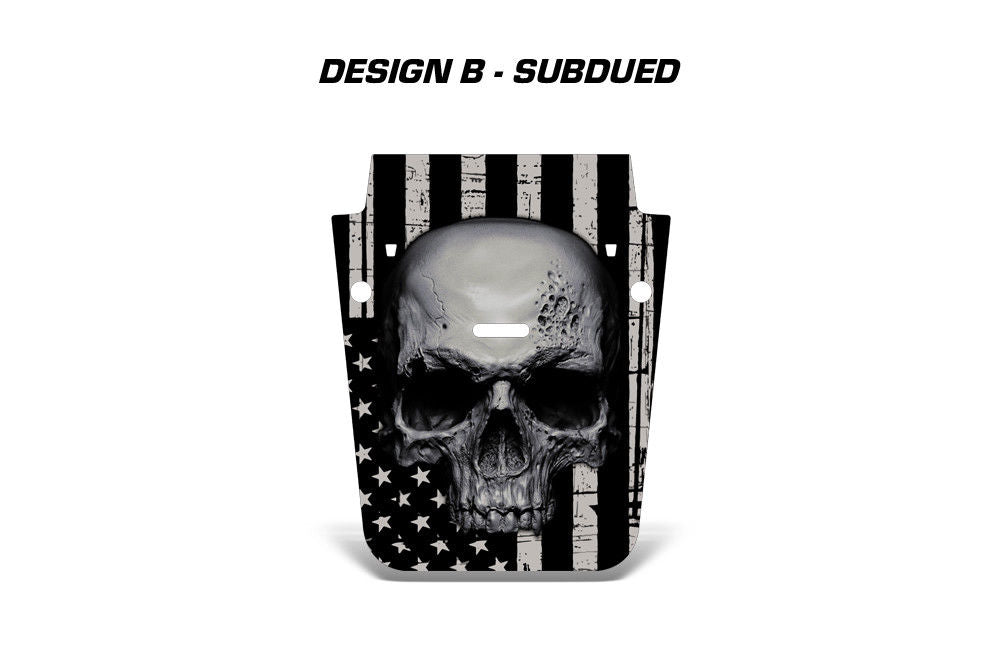 Jeep Wrangler Hood Graphics (2007-2018) SUBDUED SKULL - RacerX Customs