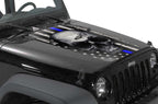 Jeep Wrangler Hood Graphics (2007-2018) THIN BLUE LINE SKULL - RacerX Customs