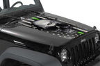 Jeep Wrangler Hood Graphics (2007-2018) THIN GREEN LINE SKULL - RacerX Customs