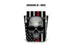 Jeep Wrangler Hood Graphics (2007-2018) THIN RED LINE SKULL - RacerX Customs