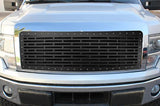 Ford F150 Lariat Black Steel Grille ('09-'12) BRICK Pattern - RacerX Customs | Truck Graphics, Grilles and Accessories