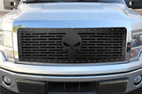 Ford F150 Lariat Black Steel Grille ('09-'12) PUNISHER - RacerX Customs | Truck Graphics, Grilles and Accessories