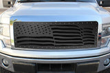 Ford F150 Lariat Black Steel Grille ('09-'12) AMERICAN FLAG - RacerX Customs | Truck Graphics, Grilles and Accessories