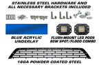 Ford F150 Grille ('09-'14) Blue FORD with LED Light Pods - RacerX Customs