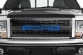 Ford F150 Steel Grille ('09-'14) Blue FORD Logo - RacerX Customs