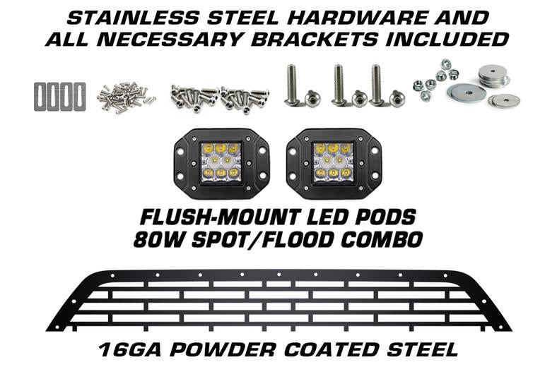 Ford F150 Custom Grille ('09-'14) FORD with LED Light Pods - RacerX Customs