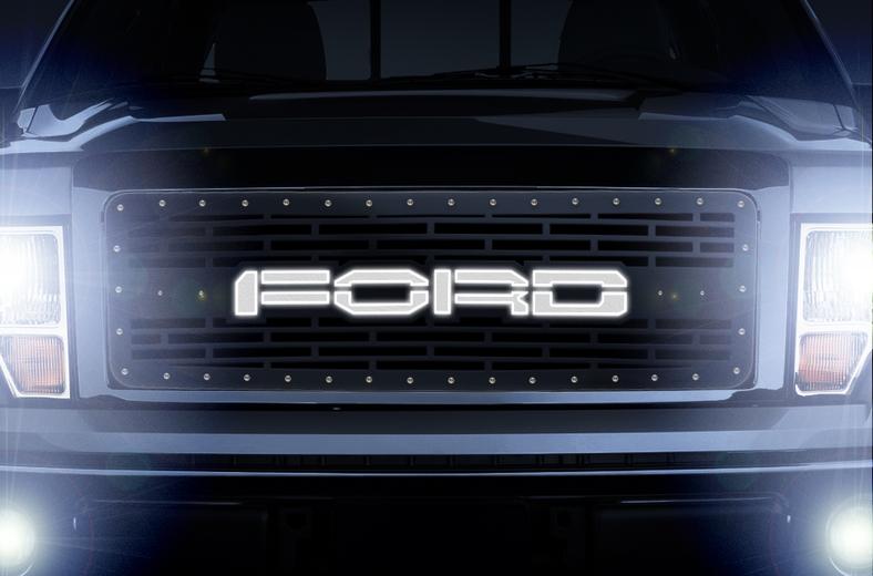 Ford F150 Steel Grille ('09-'14) FORD X-Lite - RacerX Customs