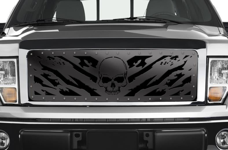 Ford F150 Custom Steel Grille ('09-'14) NIGHTMARE - RacerX Customs