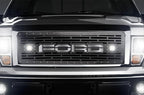 Ford F150 Grille ('09-'14) Stainless Steel FORD w/ LED Light Pods - RacerX Customs
