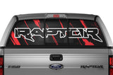 Ford Raptor Rear Window Decal Graphics (2009-2014) RAPTOR STREAKS - RacerX Customs