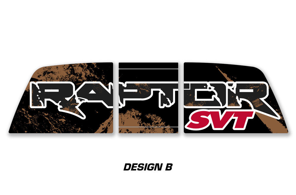 Ford Raptor SVT Rear Window Decals – RacerX Customs