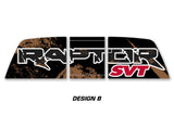 Ford Raptor SVT Rear Window Decal Graphics (2009-2014) RAPTOR SVT - RacerX Customs