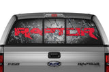 Ford Raptor Rear Window Decal Graphics (2009-2014) SHATTERED - RacerX Customs