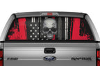Ford F150 Rear Window Decal Graphics (2009-2014) SKULL Red - RacerX Customs