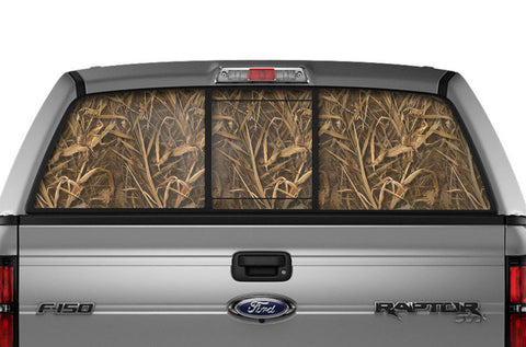 Ford F150 Rear Window Decal Graphics (2009-2014) WING CAMO - RacerX Customs