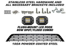 Toyota Tundra Steel Grille ('10-'13) TRD with LED Light Pods - RacerX Customs