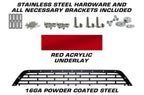 Toyota Tundra Steel Grille ('10-'13) THIN RED LINE - RacerX Customs