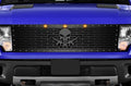 Ford Raptor Grille ('10-'14) Black Steel, AR-15 PUNISHER - RacerX Customs | Truck Graphics, Grilles and Accessories