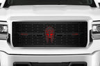 GMC Sierra Grille ('14-'15) Black Steel with Red SPARTA - RacerX Customs