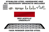 GMC Sierra Grille ('14-'15) Black Steel with Red SPARTA - RacerX Customs