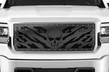 GMC Sierra Grille ('14-'15) Black Steel - NIGHTMARE - RacerX Customs | Truck Graphics, Grilles and Accessories