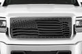 GMC Denali Grille ('14-'15) Black Steel - AMERICAN FLAG - RacerX Customs
