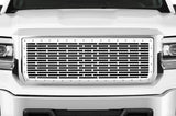 GMC Sierra Stainless Steel Grille ('14-'15) BRICK Pattern - RacerX Customs | Truck Graphics, Grilles and Accessories