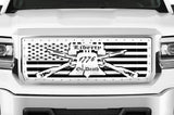 GMC Sierra Stainless Steel Grille ('14-'15) LIBERTY OR DEATH - RacerX Customs | Truck Graphics, Grilles and Accessories