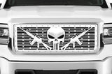 GMC Sierra Stainless Steel Grille ('14-'15) AR-15 PUNISHER - RacerX Customs | Truck Graphics, Grilles and Accessories