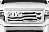 GMC Denali Stainless Steel Grille ('14-'15) AMERICAN FLAG - RacerX Customs