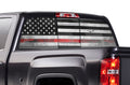 Chevy Silverado Rear Window Decal Graphics (2014-2017) THIN RED LINE - RacerX Customs