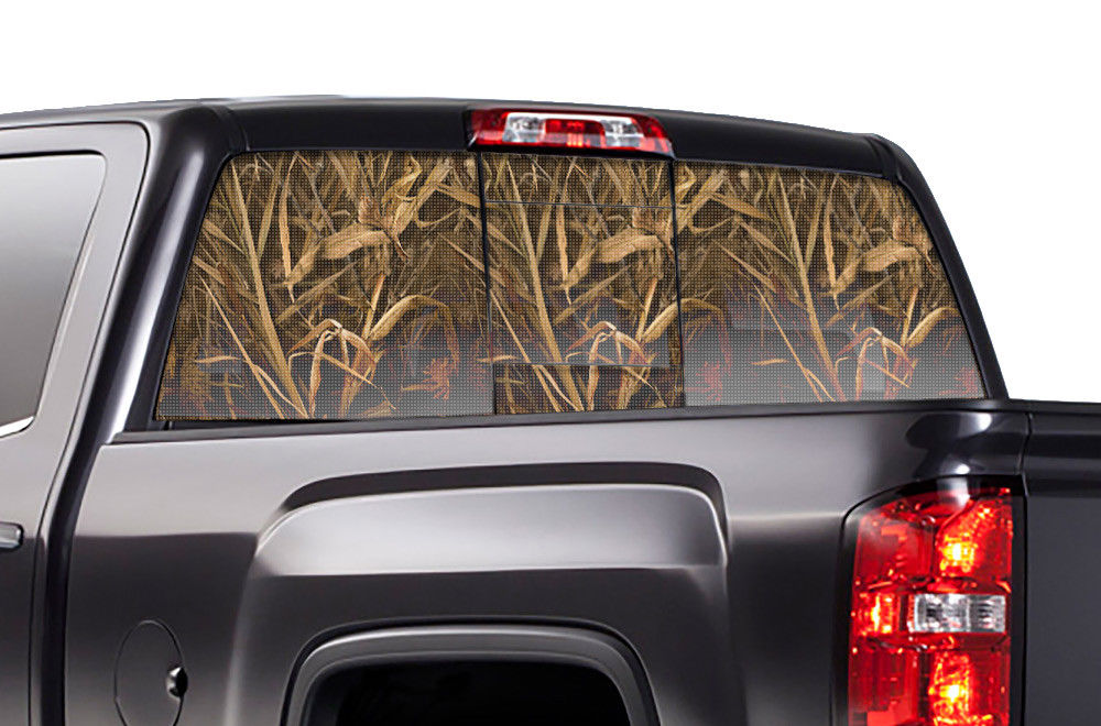 Chevy Silverado Rear Window Decal Graphics (2014-2017) WING CAMO - RacerX Customs