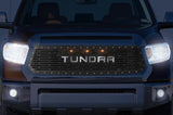 Toyota Tundra Steel Grille ('14-'17) with LED Lights & TUNDRA v1 - RacerX Customs