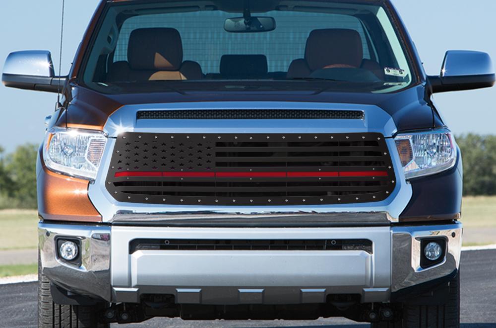 Toyota Tundra Grille ('14-'17) THIN RED LINE - RacerX Customs