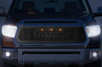 Toyota Tundra Steel Grille ('14-'17) with LED Lights & TOYOTA v1 - RacerX Customs