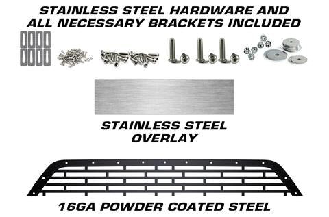 Dodge Challenger Steel Lower Grille ('15-'17) with Silver SXT - RacerX Customs | Truck Graphics, Grilles and Accessories