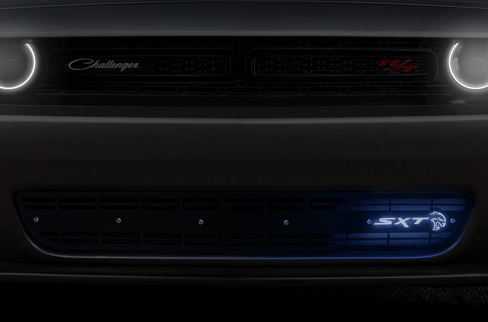 Dodge Challenger LED X-Lite Lower Grille ('15-'17) - RacerX Customs | Truck Graphics, Grilles and Accessories