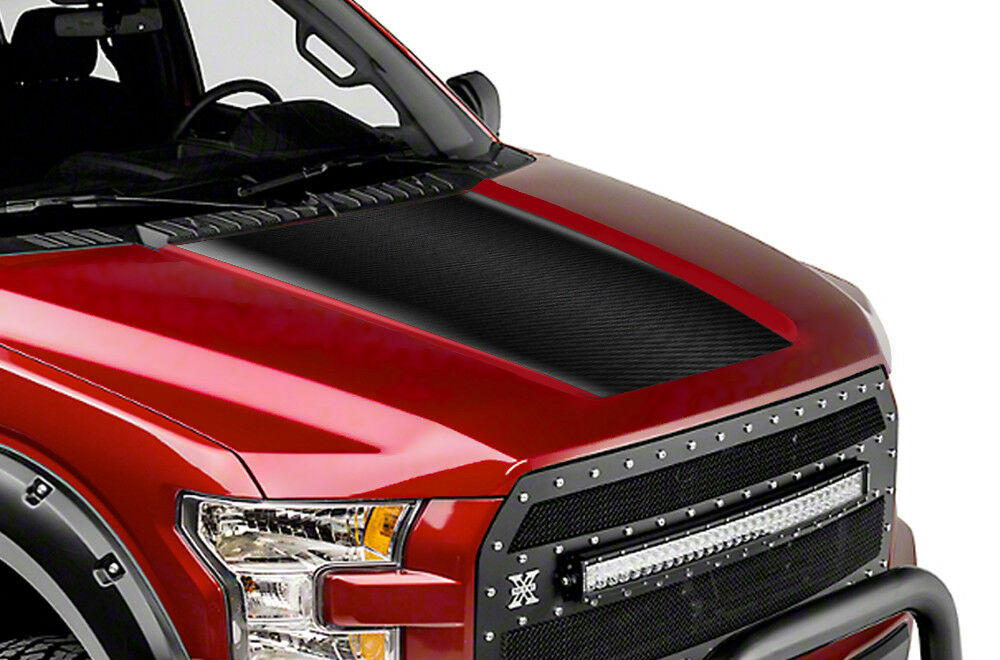 Ford F150 Hood Graphics (2015-2018) CARBON FIBER - RacerX Customs