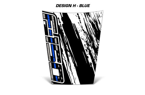 Ford F150 Hood Graphics (2015-2018) THIN BLUE LINE MUD - RacerX Customs