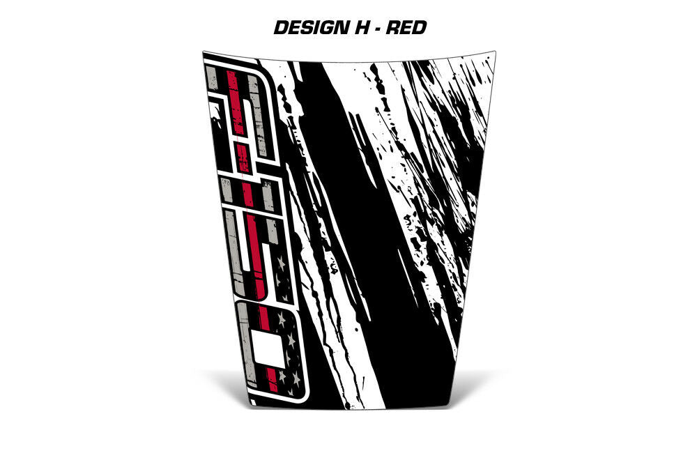 Ford F150 Hood Graphics (2015-2018) THIN RED LINE MUD - RacerX Customs