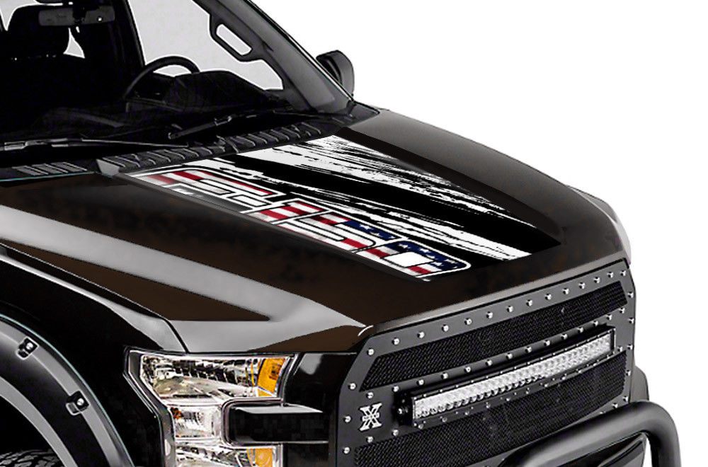Ford F150 Hood Graphics (2015-2018) USA F150 - RacerX Customs