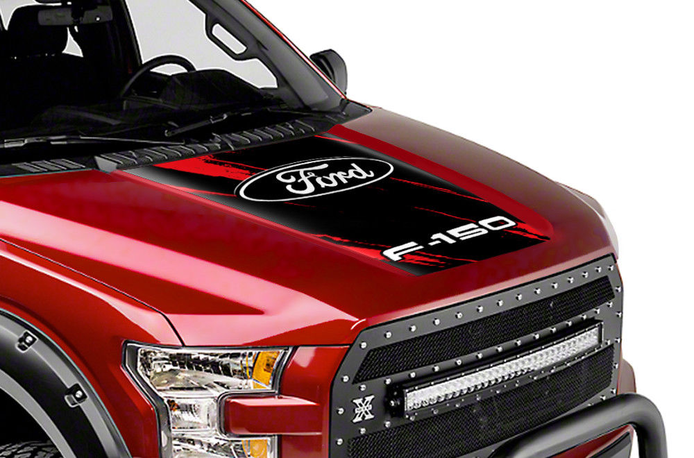 Ford F150 Hood Graphics (2015-2018) STREAKS - RacerX Customs