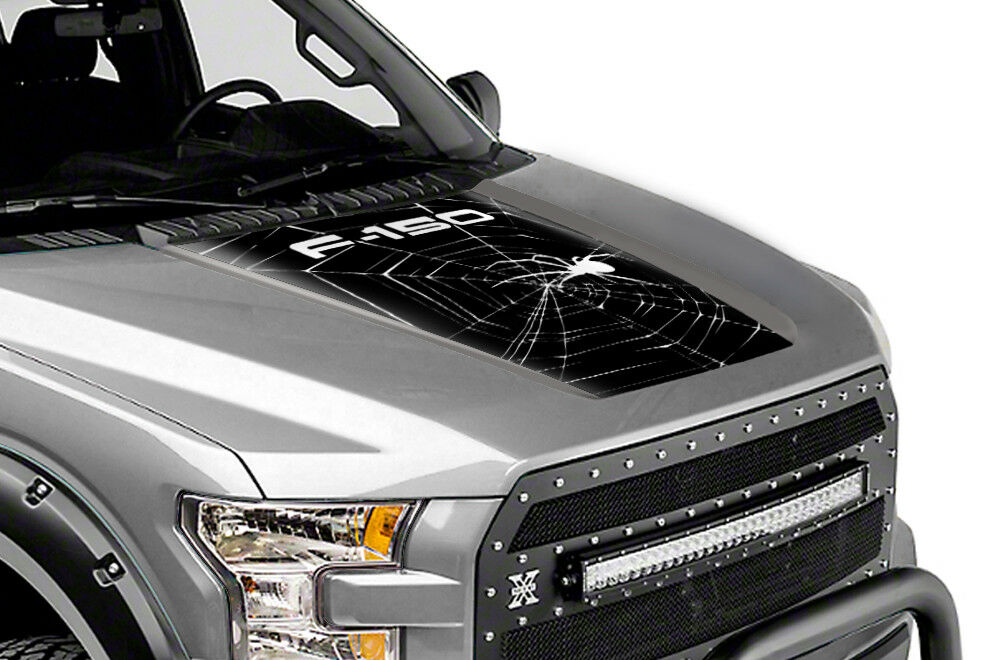 Ford F150 Hood Graphics (2015-2018) SPIDER WEB - RacerX Customs