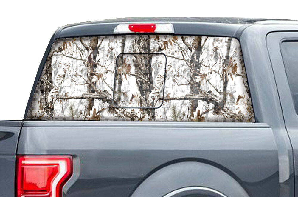 Ford F150 Rear Window Decal Graphics (2015-2018) TUNDRA CAMO - RacerX Customs