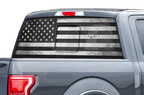 Ford F150 Rear Window Decal Graphics (2015-2018) SUBDUED - RacerX Customs