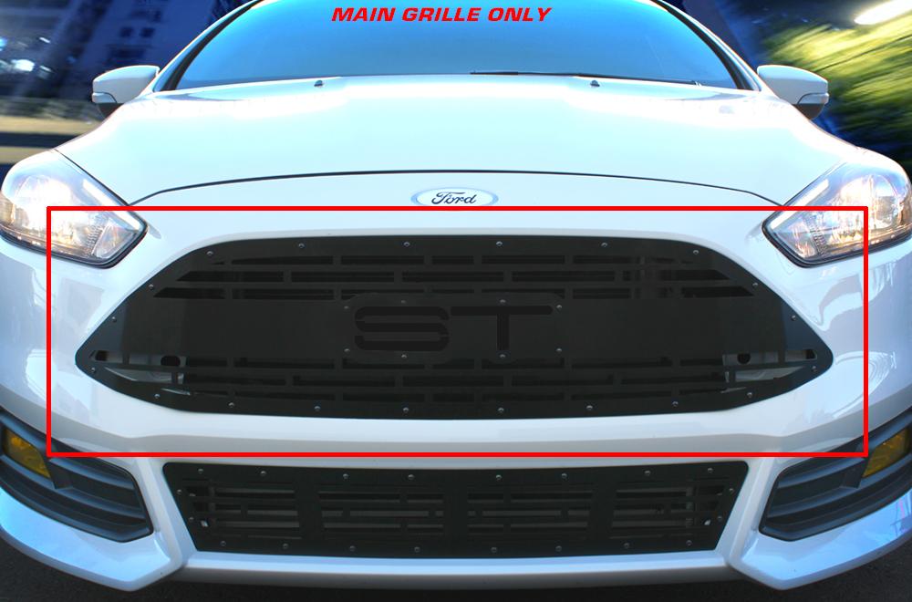 Ford Focus ST Custom Grille ('15-'18) Black Steel - RacerX Customs